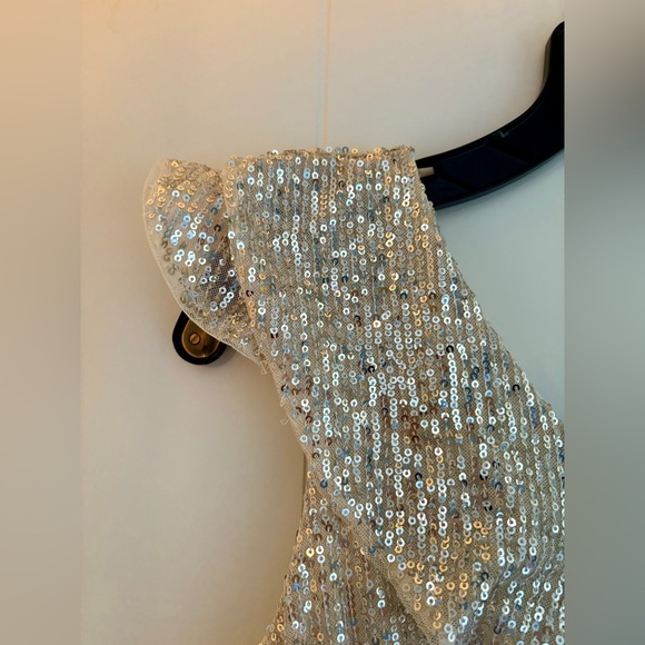 BCBG Girls Sequin Ruffle Jumpsuit (Big Kids), size 16. - Picture 6 of 14